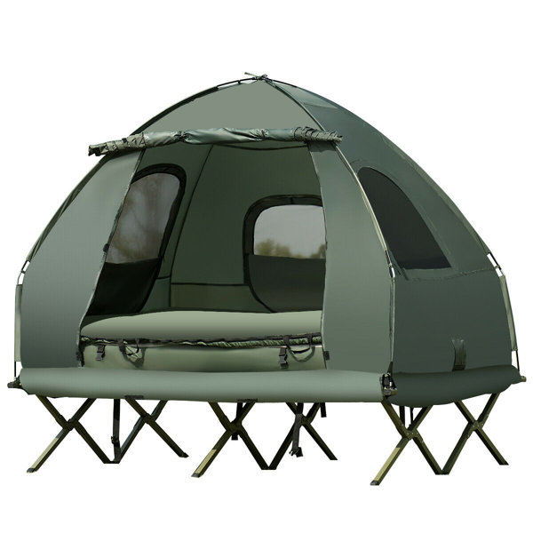 Camping tent and on sale sleeping bag combo